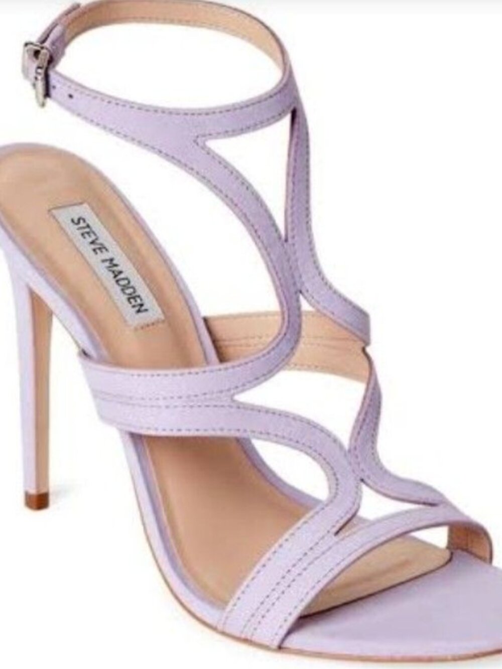 STEVE MADDEN SIDNEY NUBUCK LAVENDER SANDALS